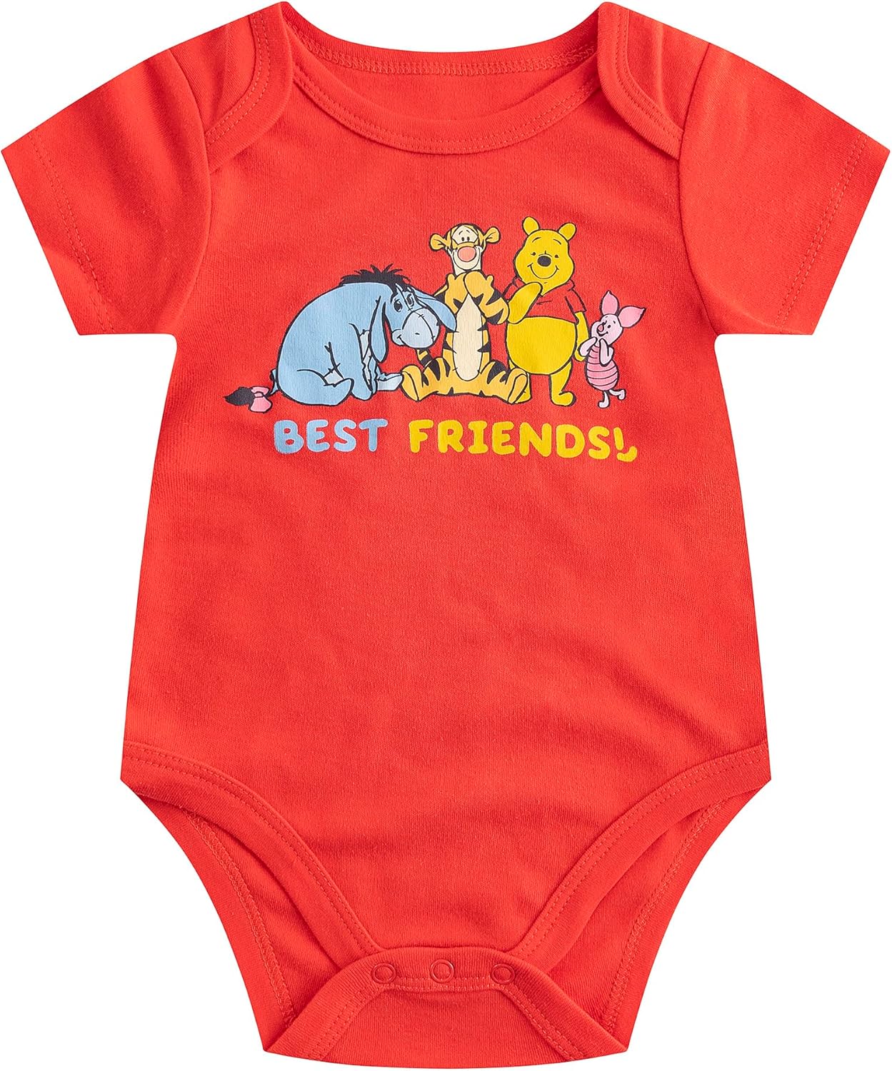 Disney Mickey Mouse, Lion King, and Winnie the Pooh Baby Boys 5 Pack Bodysuits for Newborn and Infants - Image 5