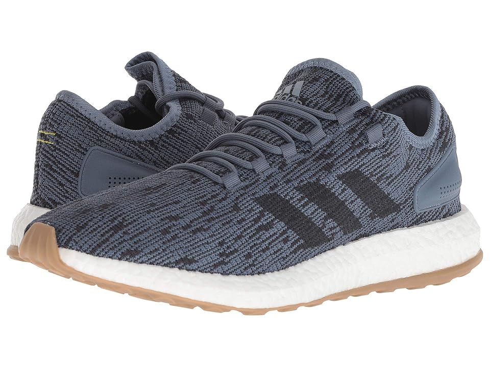 

adidas Running PureBOOST (Raw Steel/Carbon/Shock Yellow) Men's Running Shoes