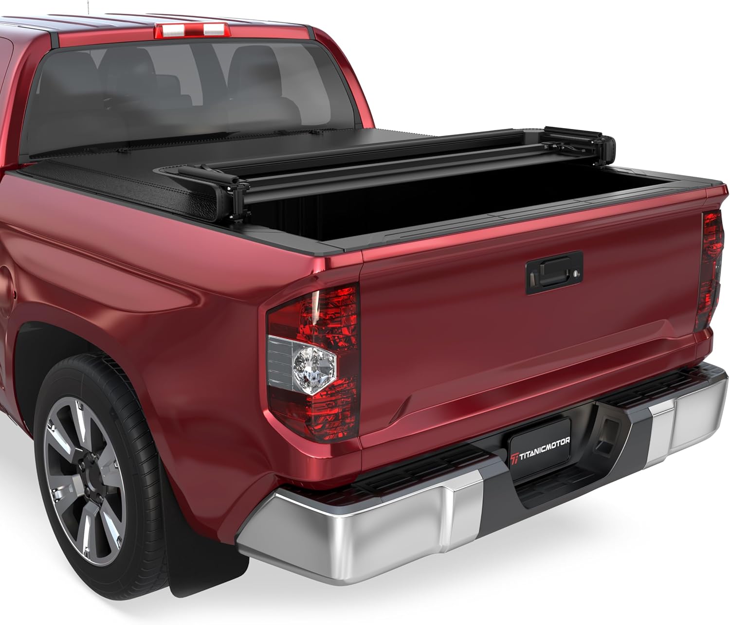 Soft Quad Fold Truck Bed Tonneau Cover Compatible for 2014-2026 Toyota Tundra 4-Fold 5.5FT 66.7nch