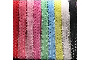 PAMIR TONG 16Yds Value Pack Elastic Ribbon for DIY Project & Sewing Crafts
