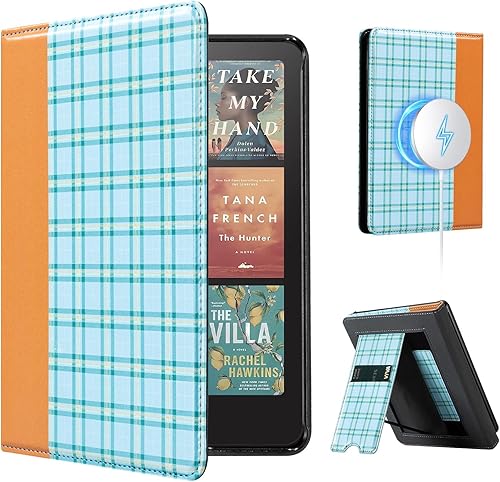 Miniatura 55 de CoBak Funda con soporte para Kindle Paperwhite 12.ª generación 2024 (7") y Kindle Colorsoft Signature Edition - Funda de piel sintética duradera con