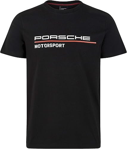 Porsche Motorsport - Camiseta negra para hombre