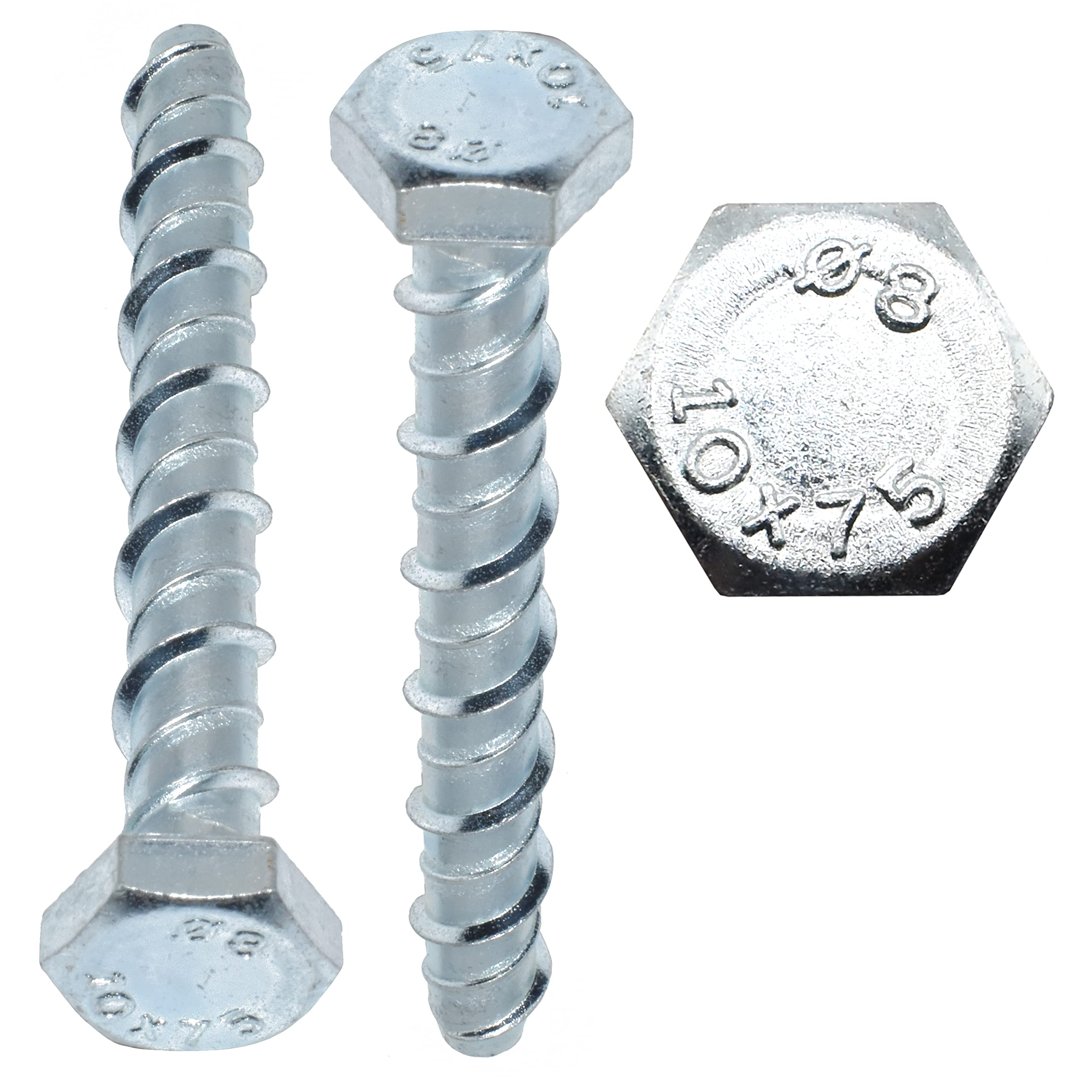 Falcon Workshop Supplies Ltd Silver Pack Of 10, M10 X 75Mm Timco Masonry Multi Fix Bolt Screw Anchor Fixing Thunder Bolt