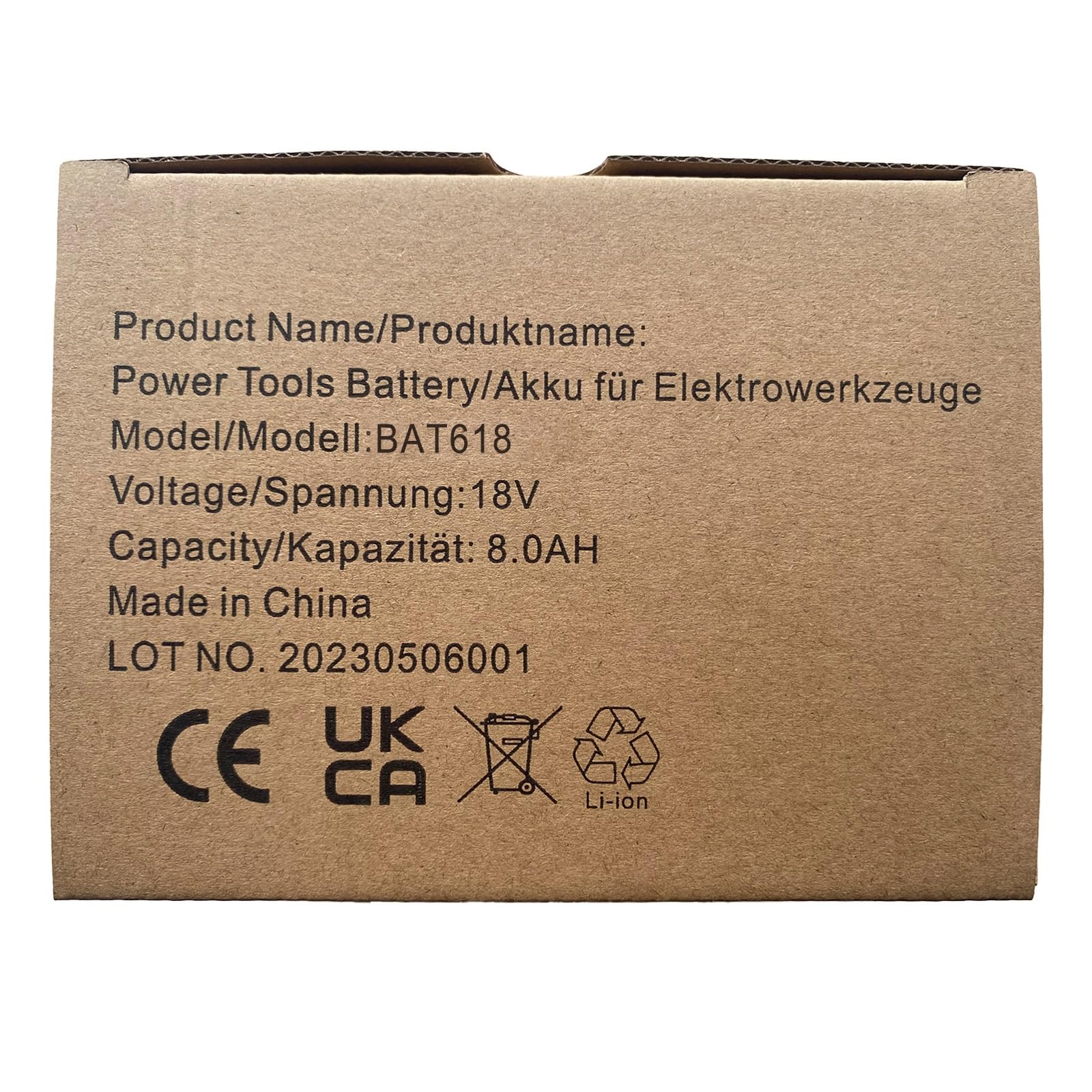 4 Stück 8.0Ah/8000mAh Ersatzakku für Bosch Akku 18V Li-Ionen-Akkus für Bosch 18V Akku BAT609 BAT622 BAT609G BAT618G BAT619 BAT618（Nicht kompatibel mit Home & Garden Geräten sowie PBA-Ladegeräten）