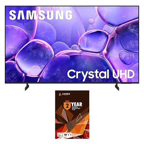 Samsung UN43U8000FFXZA 43 Inch Crystal 4K AI Upscaling UHD TV with a 2 Year Amber Protection Plan (2025) - UN43U8000FF - 2 Year