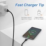 5Pack 6ft USB C Cable, Extra Long USB A to USB-C 6 Foot Type C Fast Charging Cable Compatible Samsung Galaxy S10 20 9 8 Plus a10e,Braided Rapid Charger Cord for Note 10 9 8,LG V50 V40 G8 G7(Grey)