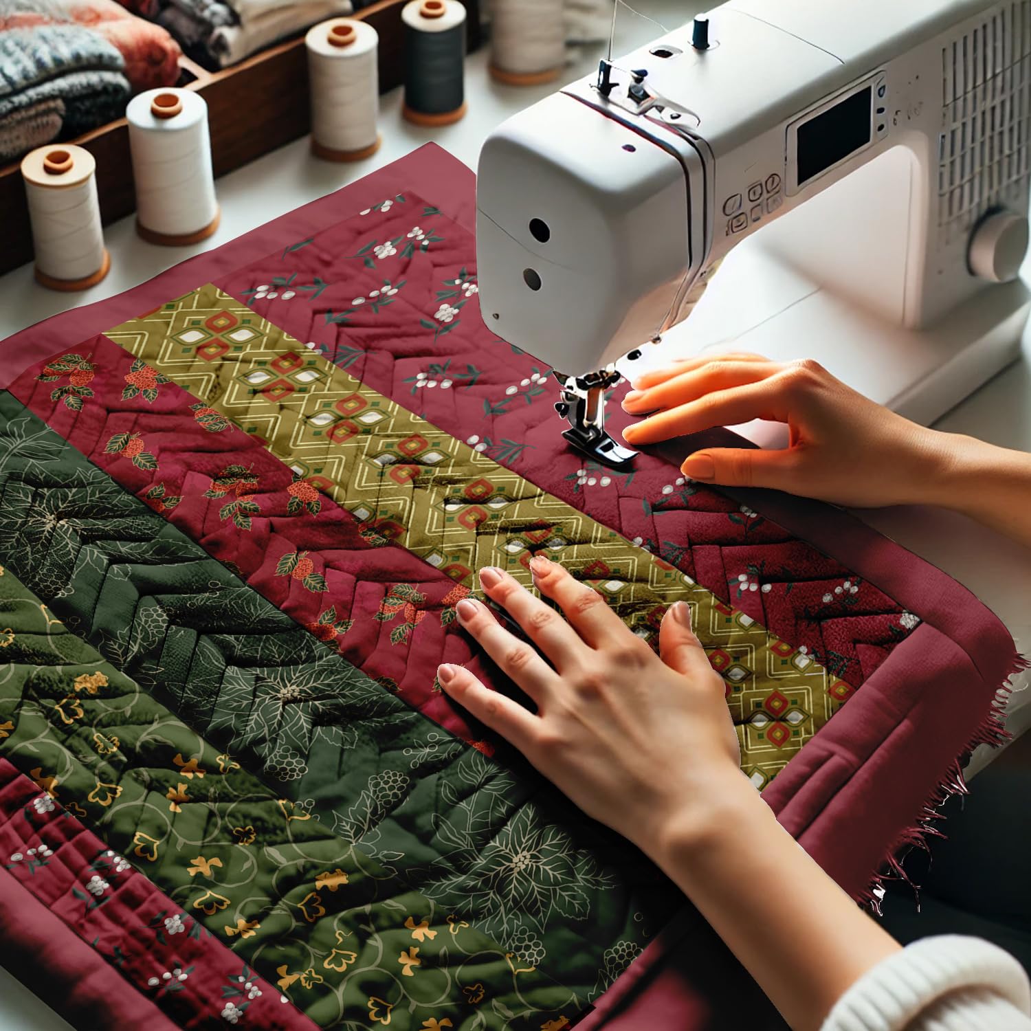 Soimoi Jelly Roll-Stoffe Zum Quilten, 40 Streifen, 6,3 Cm Baumwollstreifenbündel, Perfekter Quiltstoff Für Bastelprojekte, Decken, Vorgeschnittene Steppdeckenstoffe, Teppiche - Mery & Bright