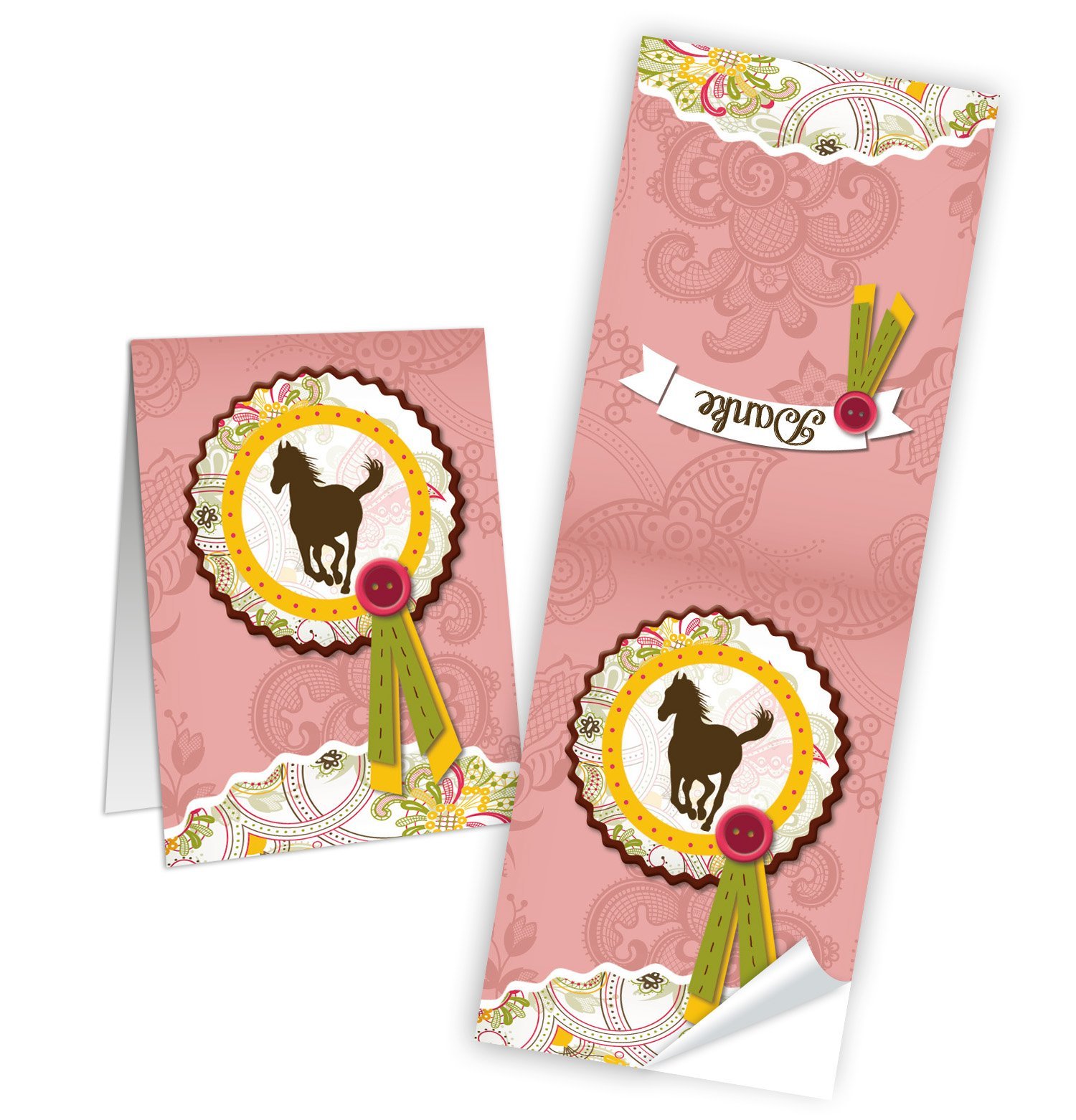 Anniversaire Cheval 12 Pcs Sacs Cadeaux Pour Chevaux Avec Porte-Noms De Fête Papier D'Anniversaire De Cheval 21 X 15 X 8cm Sacs Pour Enfant Fête Thème
