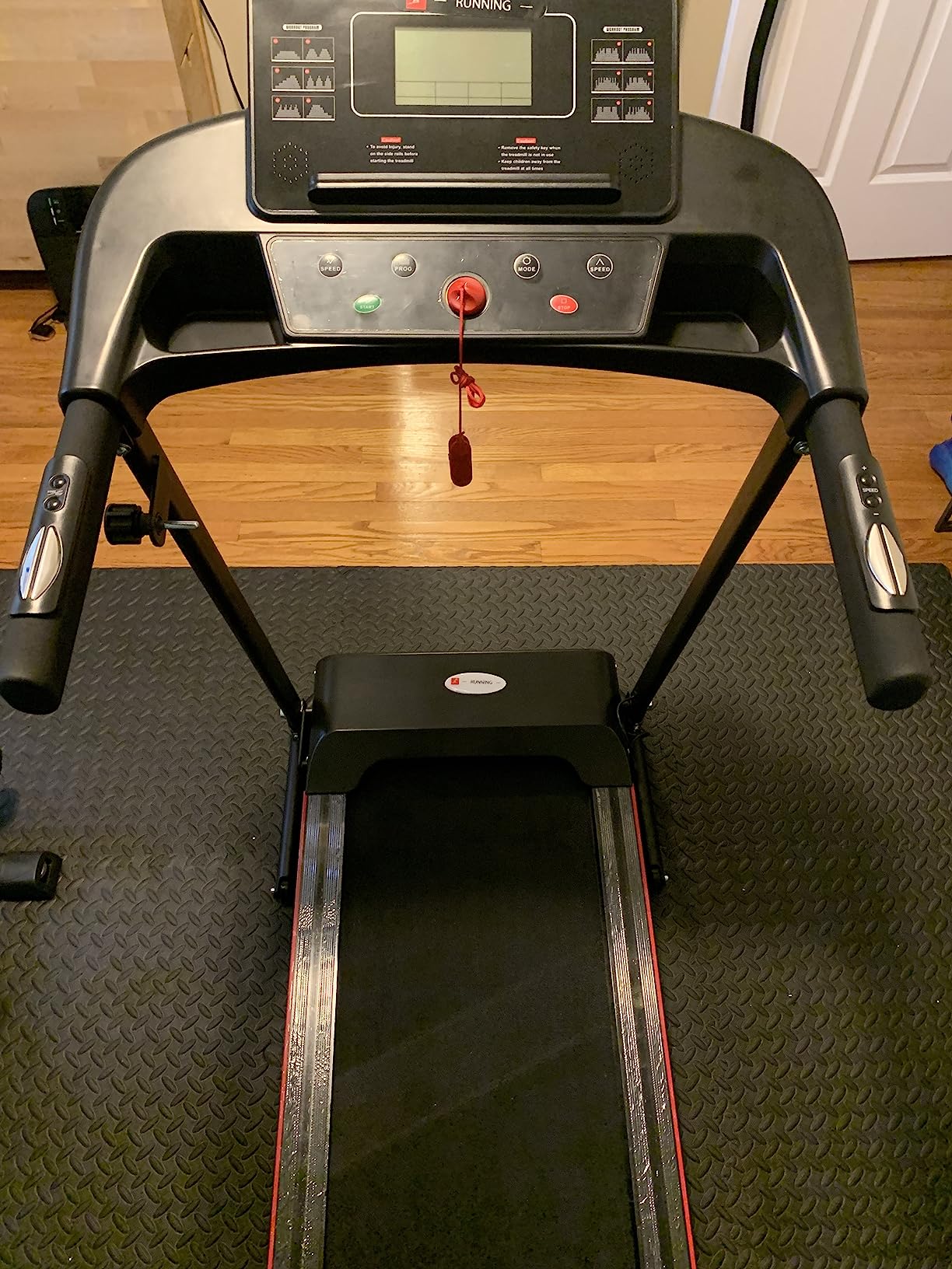 Gymax Folding Treadmill 2 25hp Electric Motorized Running Walking Machine With Led Touch Screen