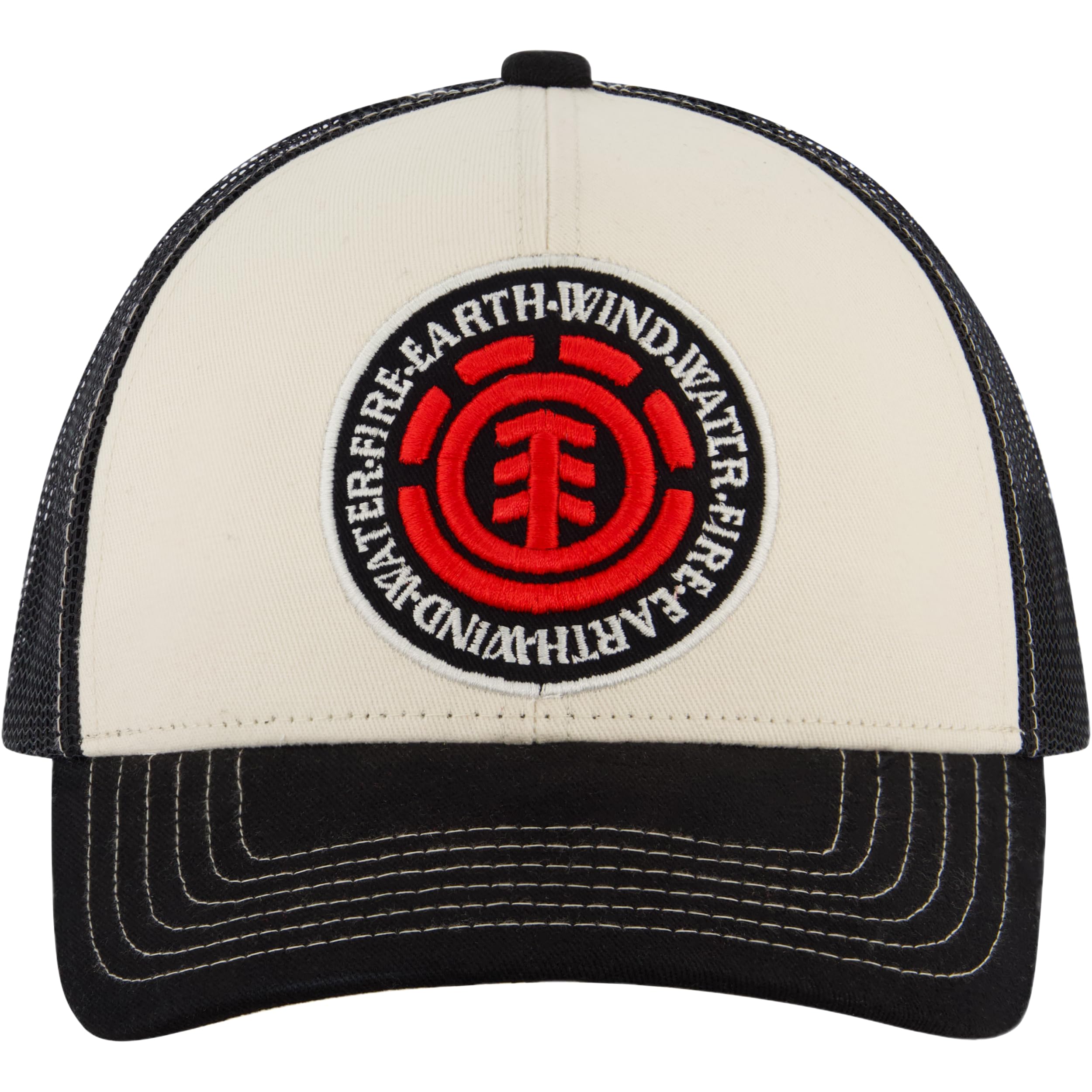 Element Trucker Hat, Adult Baseball Cap with Curved Brim, Black, One Size