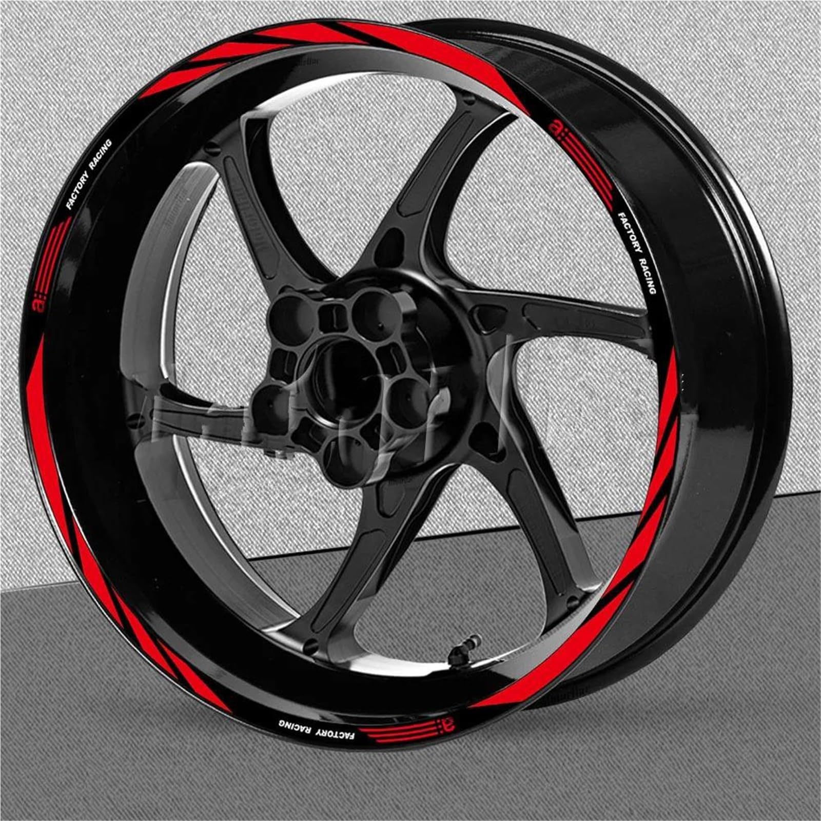 Motorcycle Wheel Sticker for Aprilia V4 for Tuono 1100 RSV4 RS150/250/660 Motorcycle Wheel Sticker 17 Inch Rim Stripe Decal Accessori(17 Inch 005)