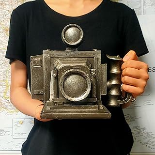 12 Living Room Floating Shelf Decor Ideas for Clean Modern Displays 83 Vintage Camera Model Silver Gray Camera Replica Camera Model Nostalgic C...