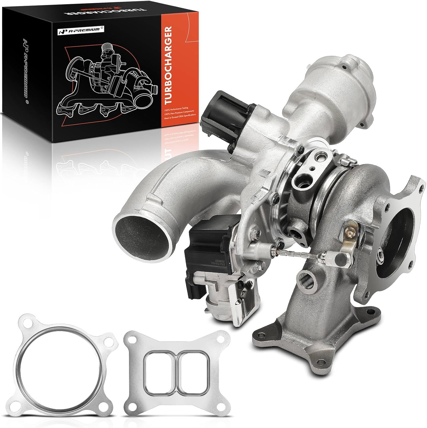 A-Premium RHF5 Complete Turbocharger Turbo Kit with Gasket Compatible with Audi Models - A4, Q5, A5, A6, A7, A4 allroad, A4 Quattro, A5 Quattro, A5 Sportback, A6 Quattro, A7 Quattro, Q5 PHEV, 2.0L
