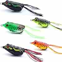 Amazon.com : 𝗘𝗫𝗔𝗨𝗥𝗔𝗙𝗘𝗟𝗜𝗦 5pcs Fishing Lures Frogs