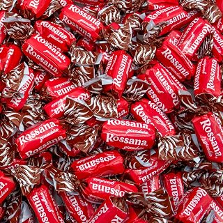 Rossana Italian Candy 2 lb | Real Hazelnut and Chocolate | Hard Shell with Creamy Filling, Individually Wrapped, Gluten Free