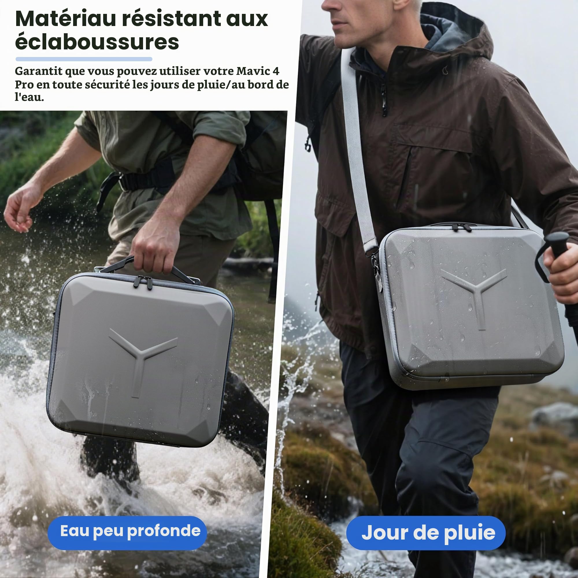 STARTRC PHOTO Mavic 4 Pro Case, Sac en PU pour DJI Mavic 4 Pro Fly More Combo avec contrôleur RC 2 Rangement de Voyage pour Accessoires pour DJI Mavic 4 Pro, Chargeur de Batterie