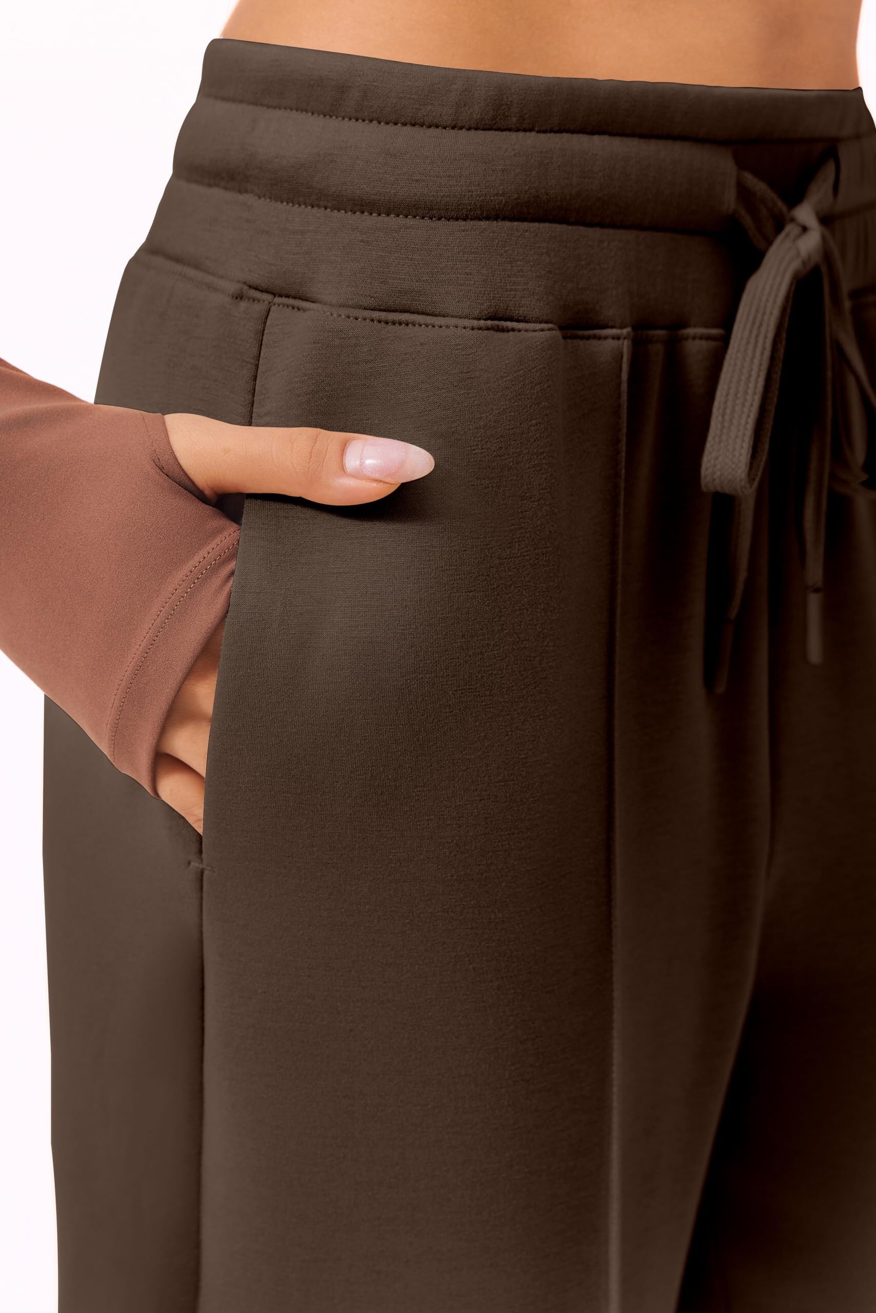 PINSPARK Pantaloni da Jogging da Donna Pantaloni Sportivi a Vita Alta Pantaloni Sportivi a Gamba Larga con Elastico in Vita Pantaloni da Yoga Pantaloni da Allenamento