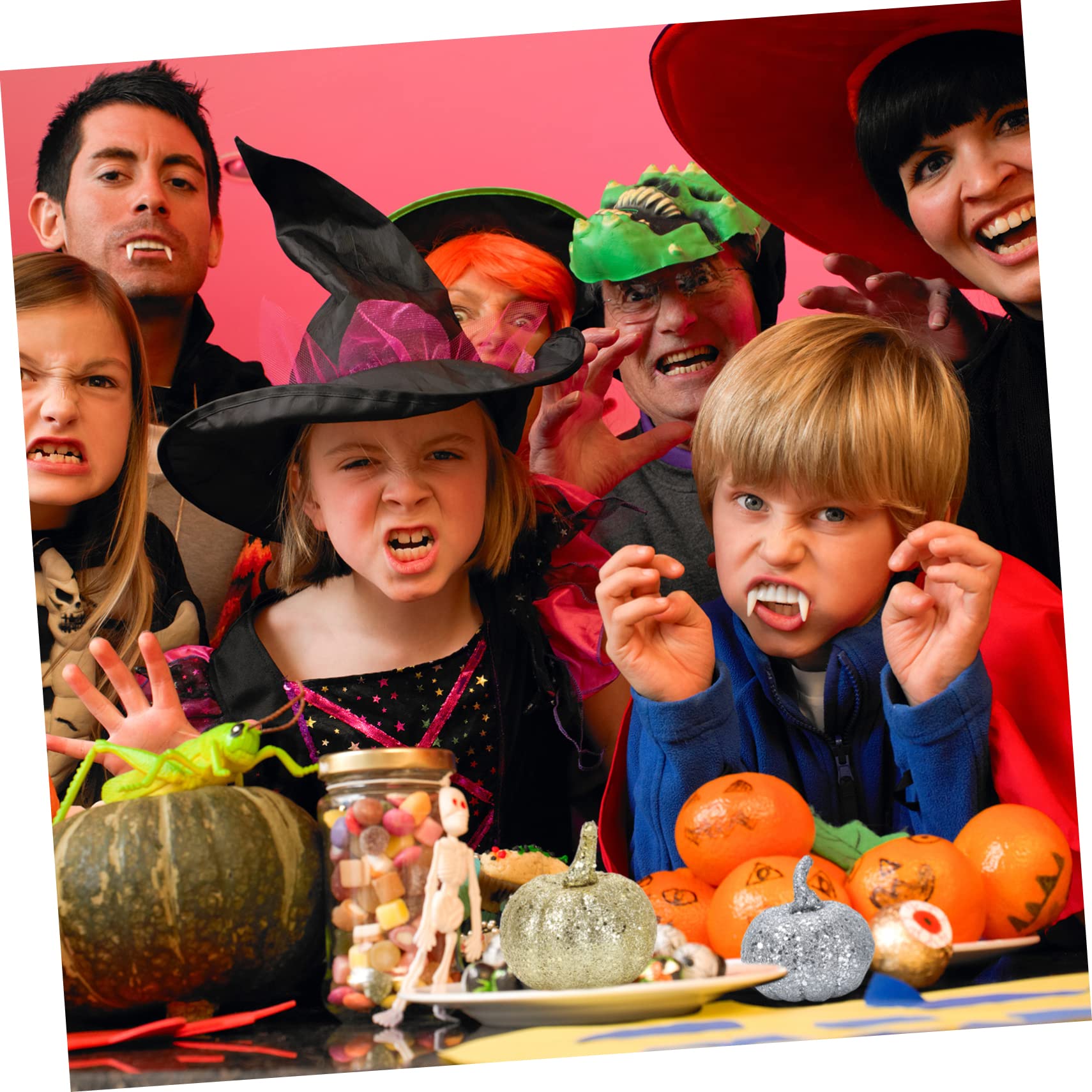 Amosfun 60stücke Kürbis Dekorationen Für Halloween Kreative Wreath Props Und Garlands Für Garten Und -projekte Hochwertige Kunststoff-Pumpkin Ornamente Mit