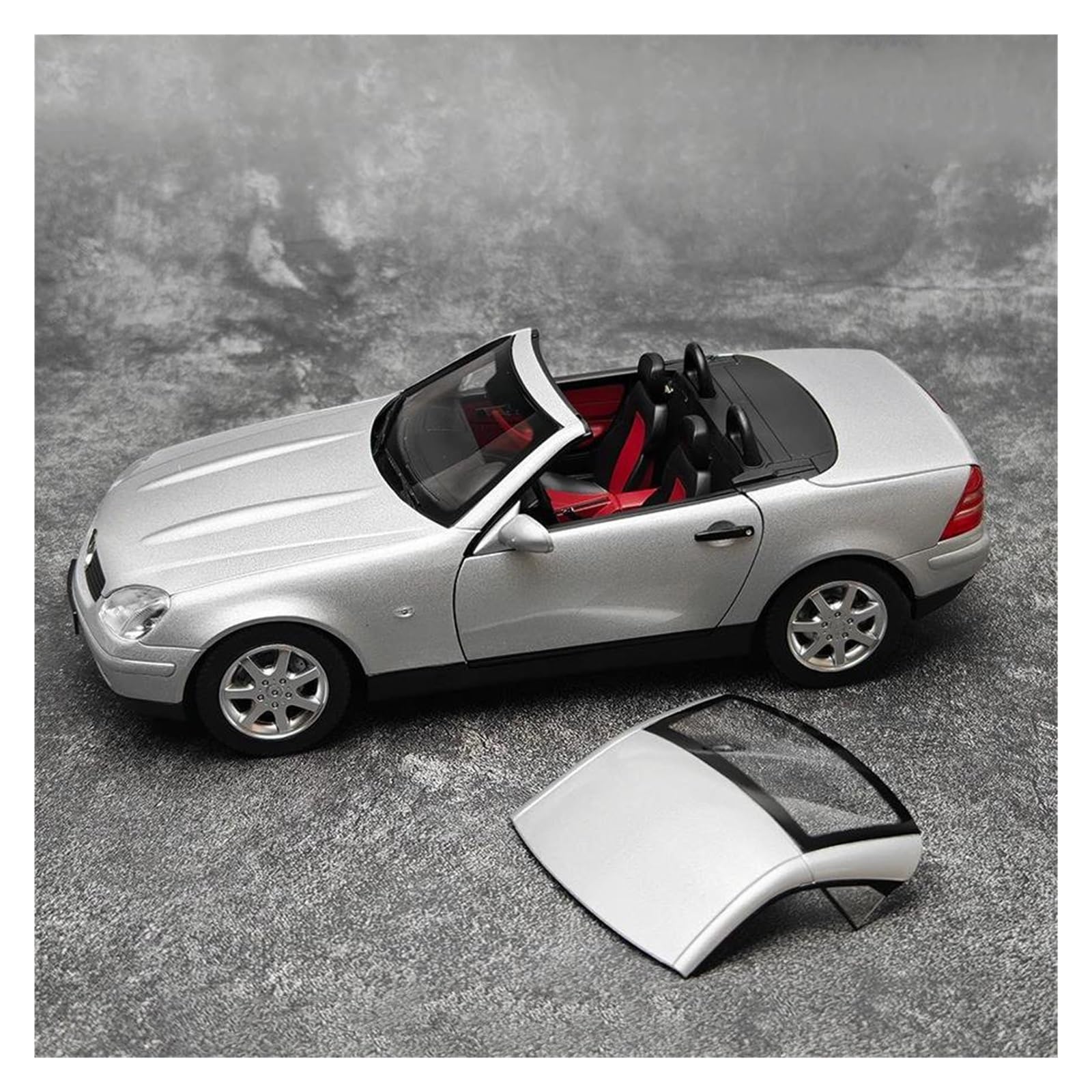 Btwodian Scale Model Car 1:18 For Benz For SLK 1996 Car Model Metal Diecast Hobbies Collections Desk Decoration