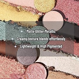 UCANBE 30 Color Eyeshadow Makeup Palette - Dark, Earthy & Bold Tones Eye Shadow with Matte Glitter Metallic Finishes- Highly Pigmented, Long-Lasting Make Up Pallet for Smoky, Glam, and Everyday Looks