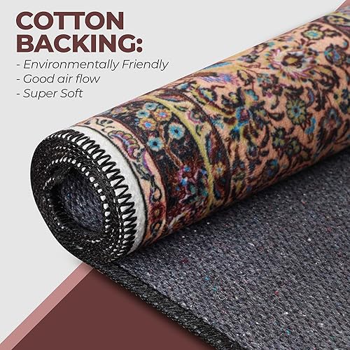 Miniatura 6 de Superior Alfombra de área grande para interiores, parte trasera de algodón, para niños o mascotas, entrada, sala de estar, cocina, dormitorio,