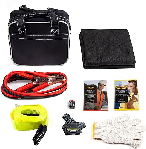 Kit de seguridad para automóviles resistente y portátil para emergencias en carretera