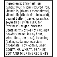 Vista 12 de Keebler Galletas de sándwich, galletas de una sola porción, aperitivos de oficina y niños, tostadas y mantequilla de maní, bandeja de 11 onzas
