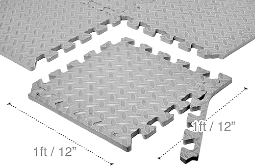 Miniatura 2 de VViViD Paquete de 12 azulejos de espuma EVA entrelazados multicolor