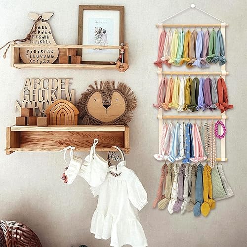 Miniatura 2 de POVETIRE Soporte para diadema organizador de bandas para la cabeza para niñas, diademas de bebé, accesorios para el cabello, organizador de