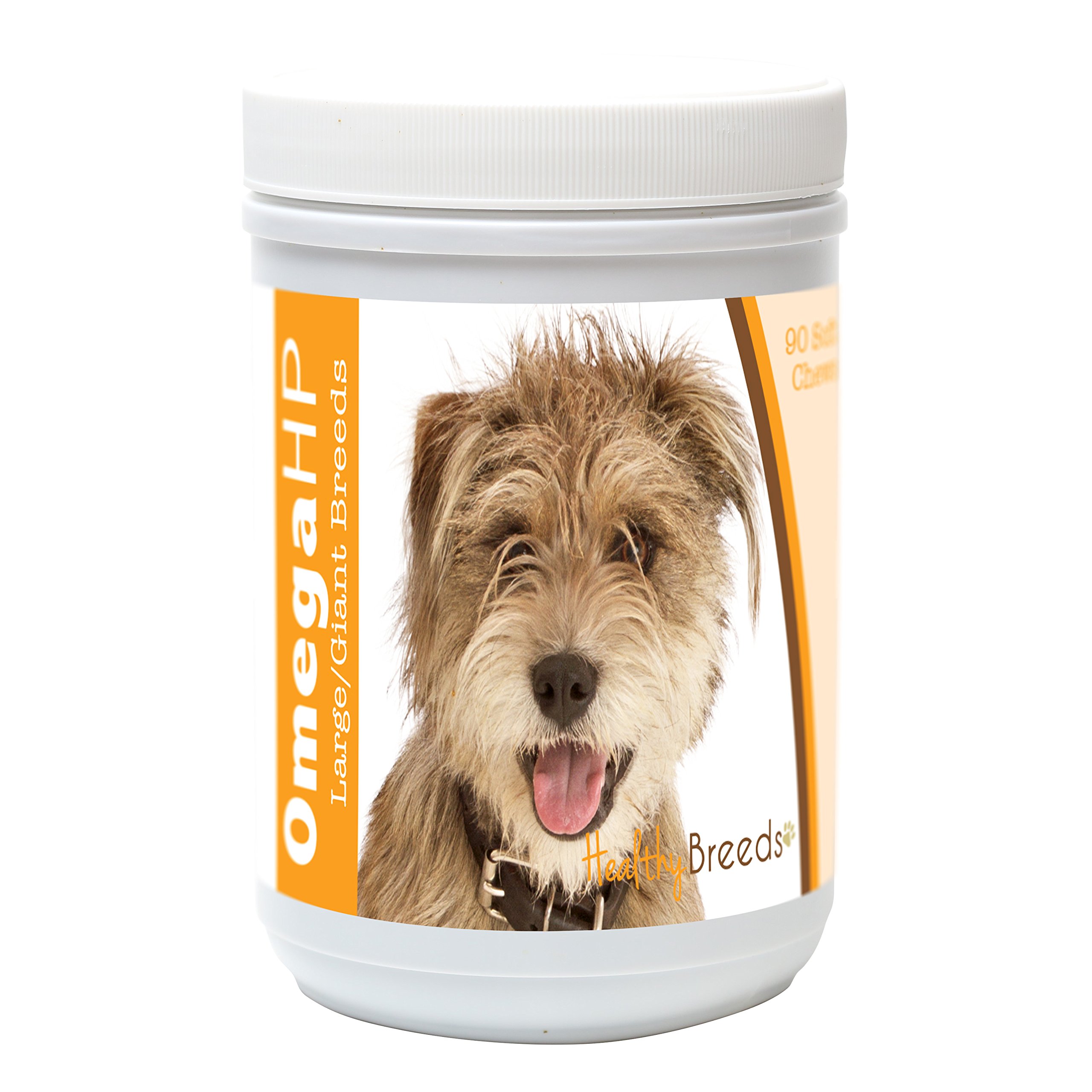 Healthy Breeds Mutt Omega HP Fatty Acid Skin and Coat Support Soft Chews 90 Count