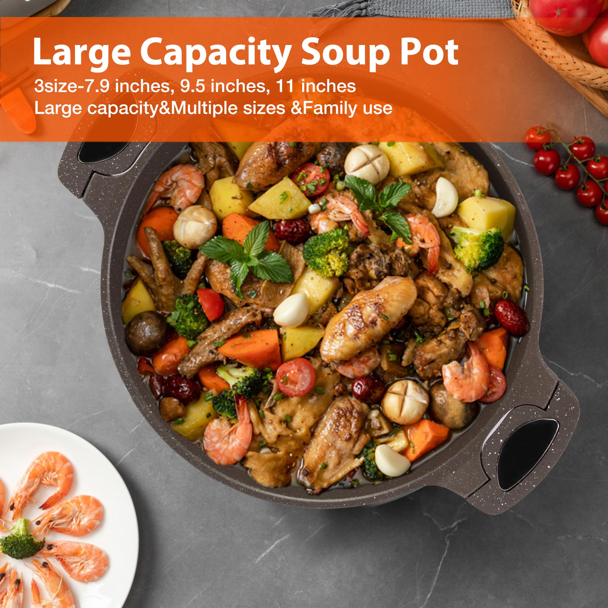 Amazon.co.jp: Koreyosh ノンスティック鍋とフライパンセット