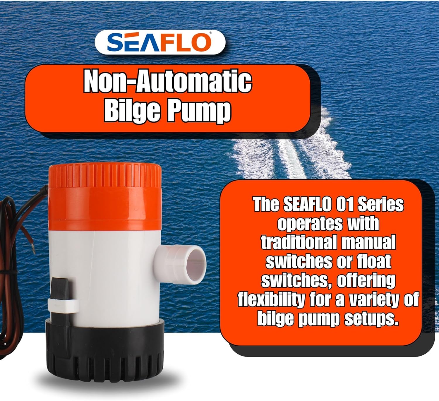 SEAFLO Electric Marine Bilge Pumps (500 GPH) : Sports & Outdoors