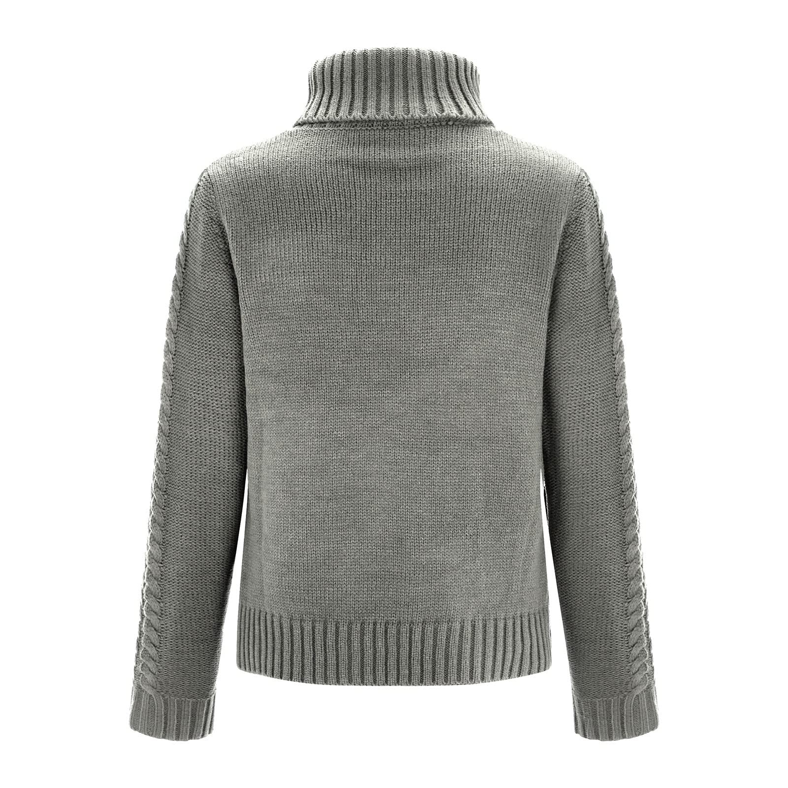 Rollkragenpullover Damen, Rollkragen Einsatz Damen Langarm Strickpullover Lässiges Stricken Pulli Grobstrickpullover Rollkragenpullover Damen Weiß Mohair Pullover Turtle Neck Tops