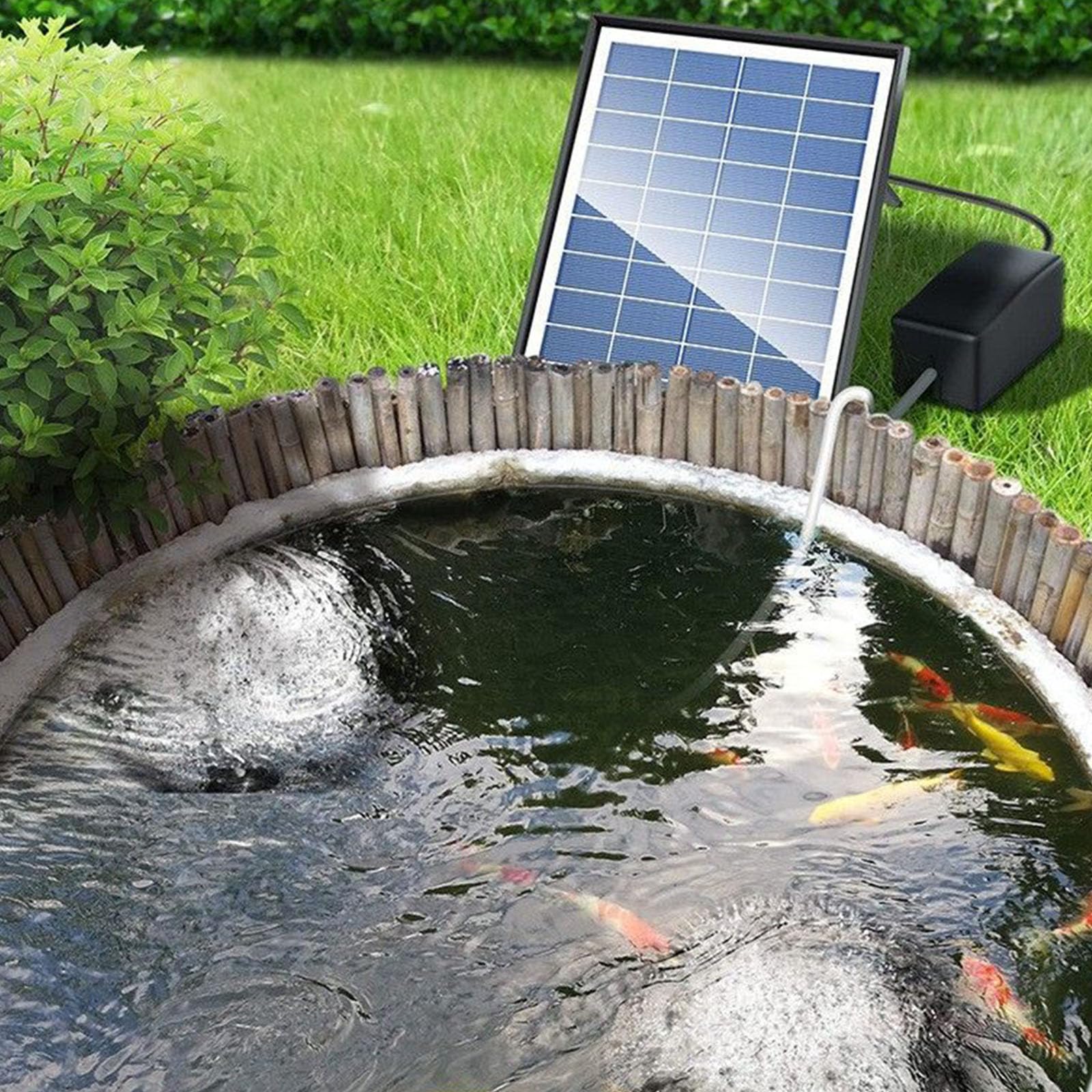 Pompe per fontana solare 1.5W/5W Pompe ad acqua ad energia solare 150L/H Ugello spruzzatore regolabile per fontana stagno all'aperto ornamenti da giardino solari
