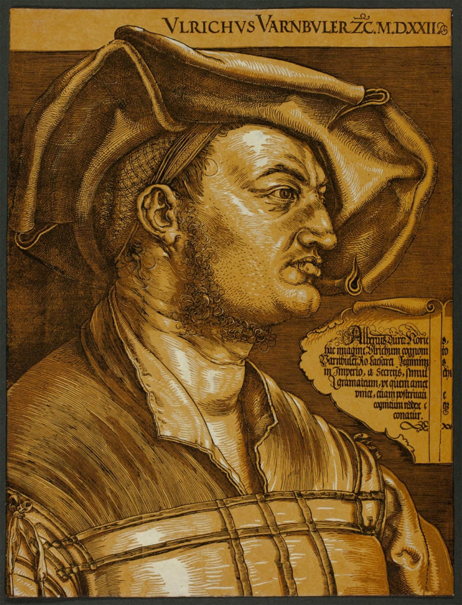 ARTXLXXBN Famous Prints Artwork Pictures Poster Painting Art Ulrich Varnbüler by Albrecht Dürer Artwork Landscape Pictures for Home Decor 60x90cm