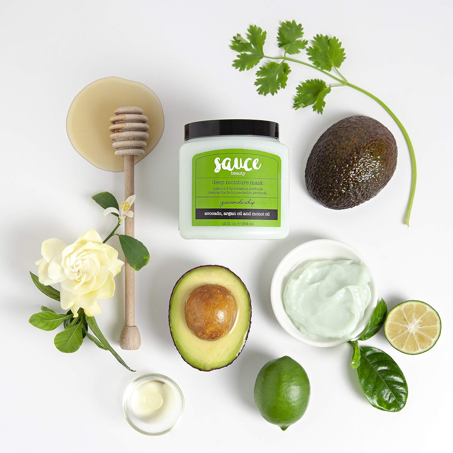 SAUCE BEAUTY Hair Trio Gift Bundle - Island Marinade Moisturizing Shampoo - Creamy House Dressing Moisturizing Conditioner - Guacamole Deep Moisture Hair Mask