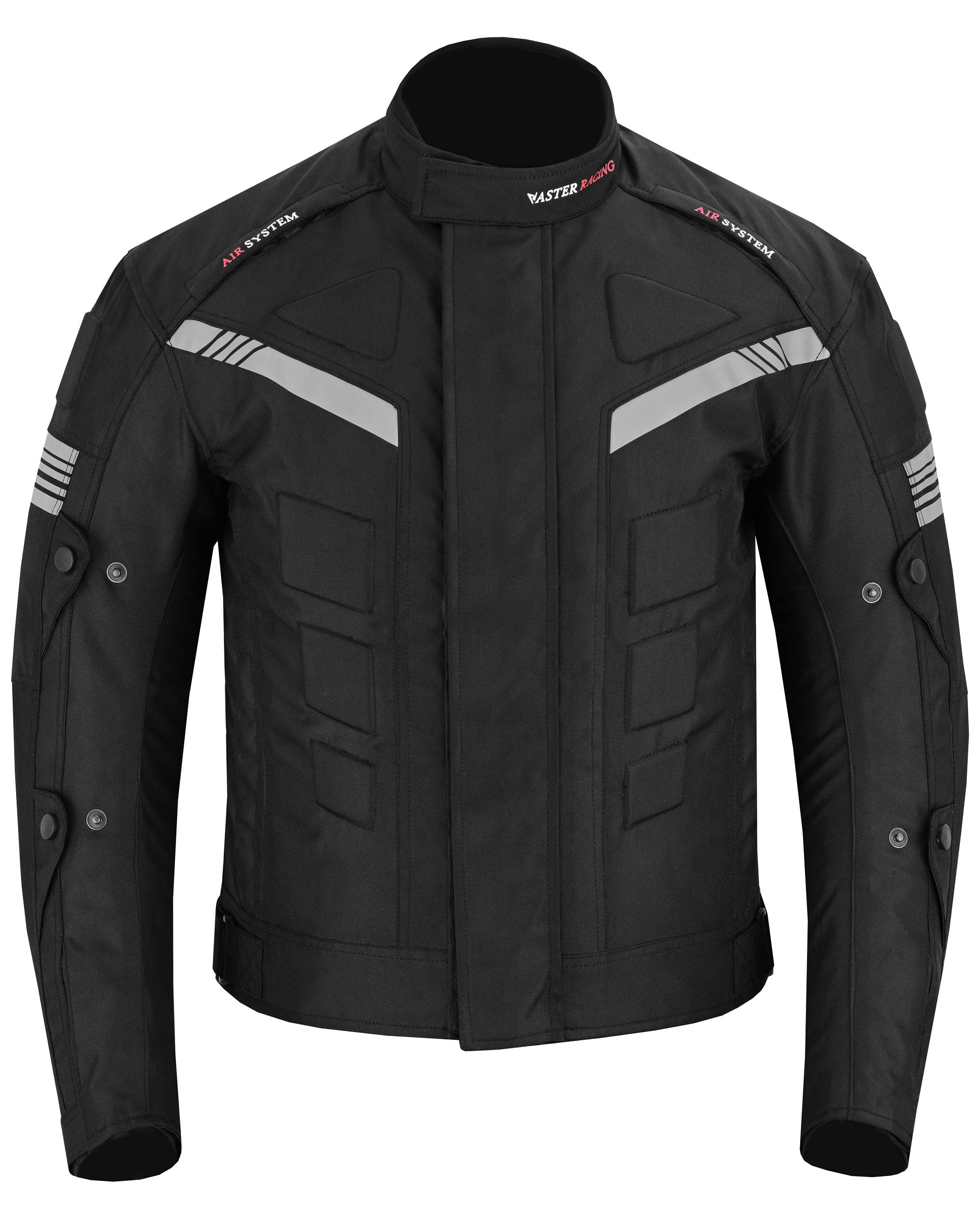 Hive Moto Mens Motorbike Jacket Waterproof CE Armoured For Bikers Mens Boys Coat (US, Alpha, X-Large, Regular, Regular, Black)