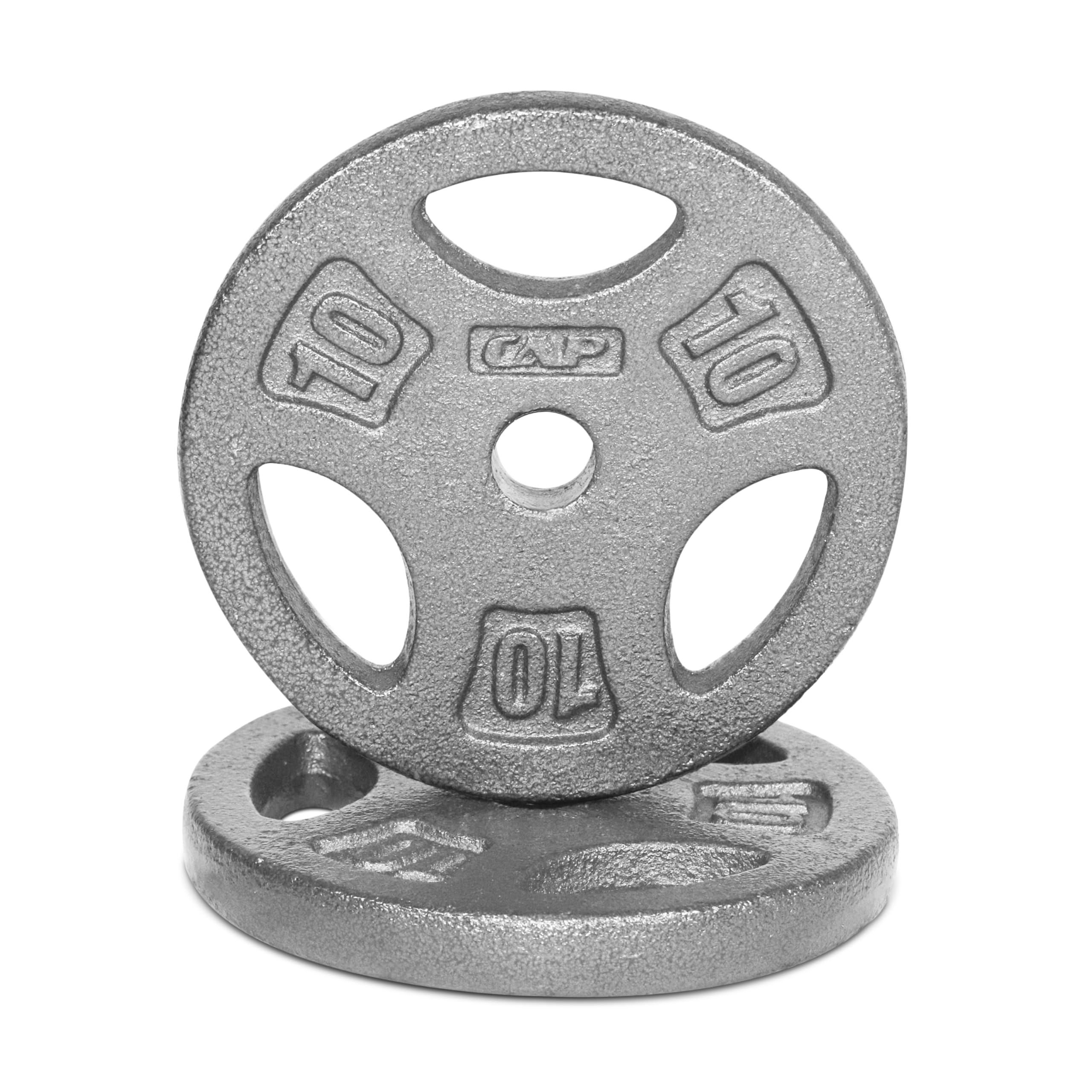 CAP Standard 1-Inch Cast Iron Grip Weight Plates, Multiple Options