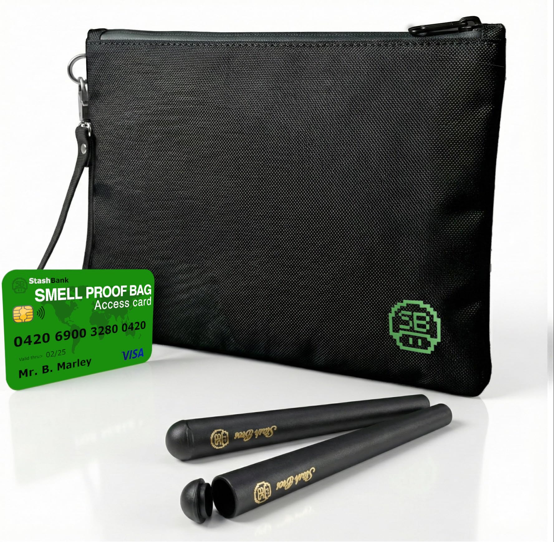 Smell Proof Bag & 2 Tubes