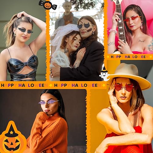 Miniatura 7 de Zando Gafas de sol en forma de corazón con diamantes de imitación - Gafas de corazón con biseladas