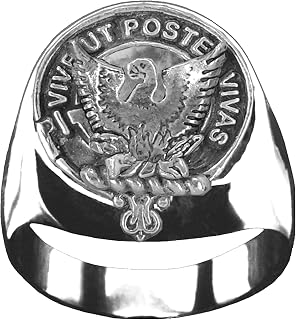 Johnston (Caskieben) Scottish Clan Crest Ring GC100 Style
