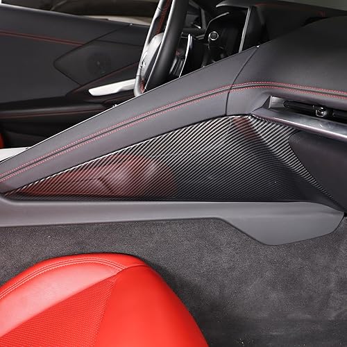 Vista 147 de CHEAYAR Cubierta decorativa para panel de interruptor de elevación de ventana, compatible con Chevrolet Corvette C8 2020-2023