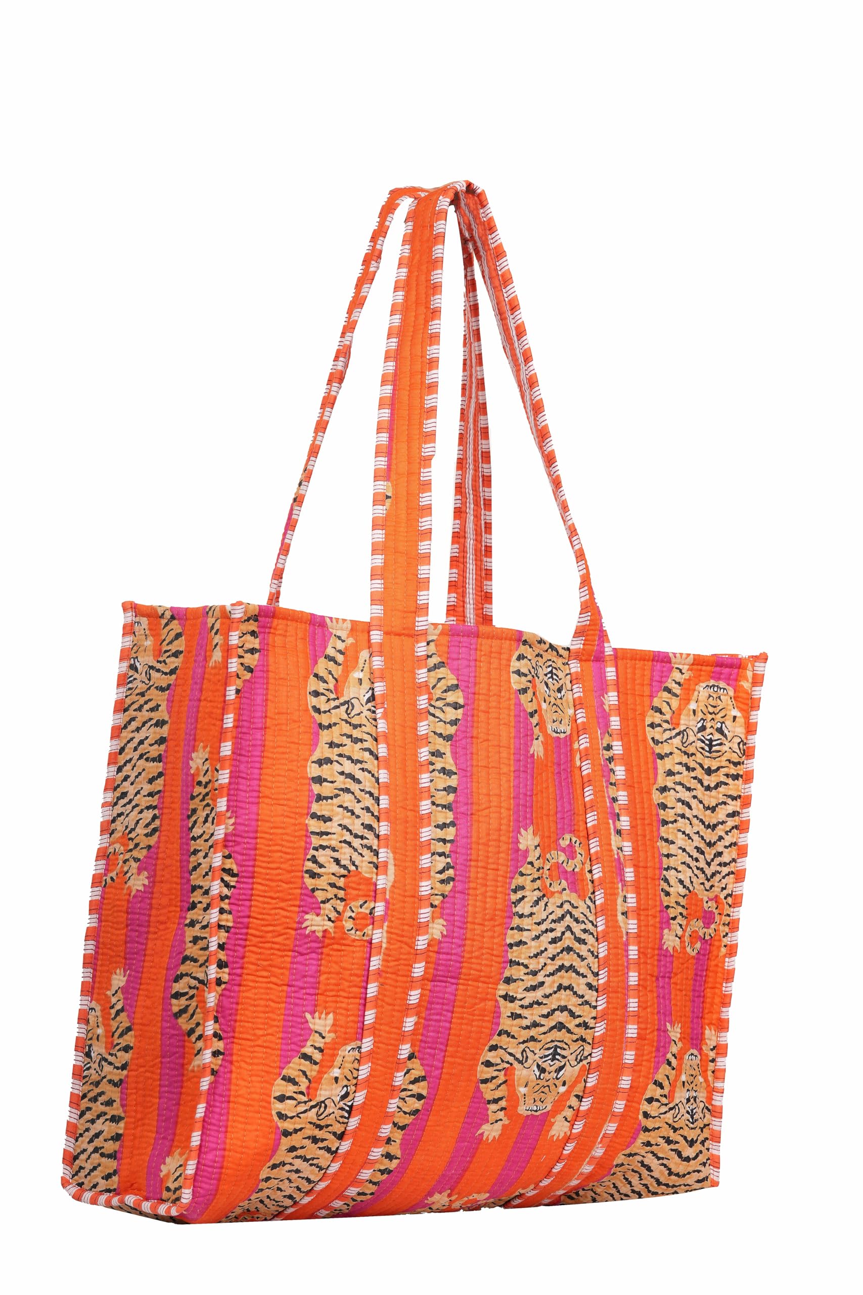INDACORIFY Wholesale Shopping Bag Beautiful Print Cotton Quilted Market Shopping Grocery Beach Bag Baho Shoulder Bag Gift for Her pattern-8 - Image 2
