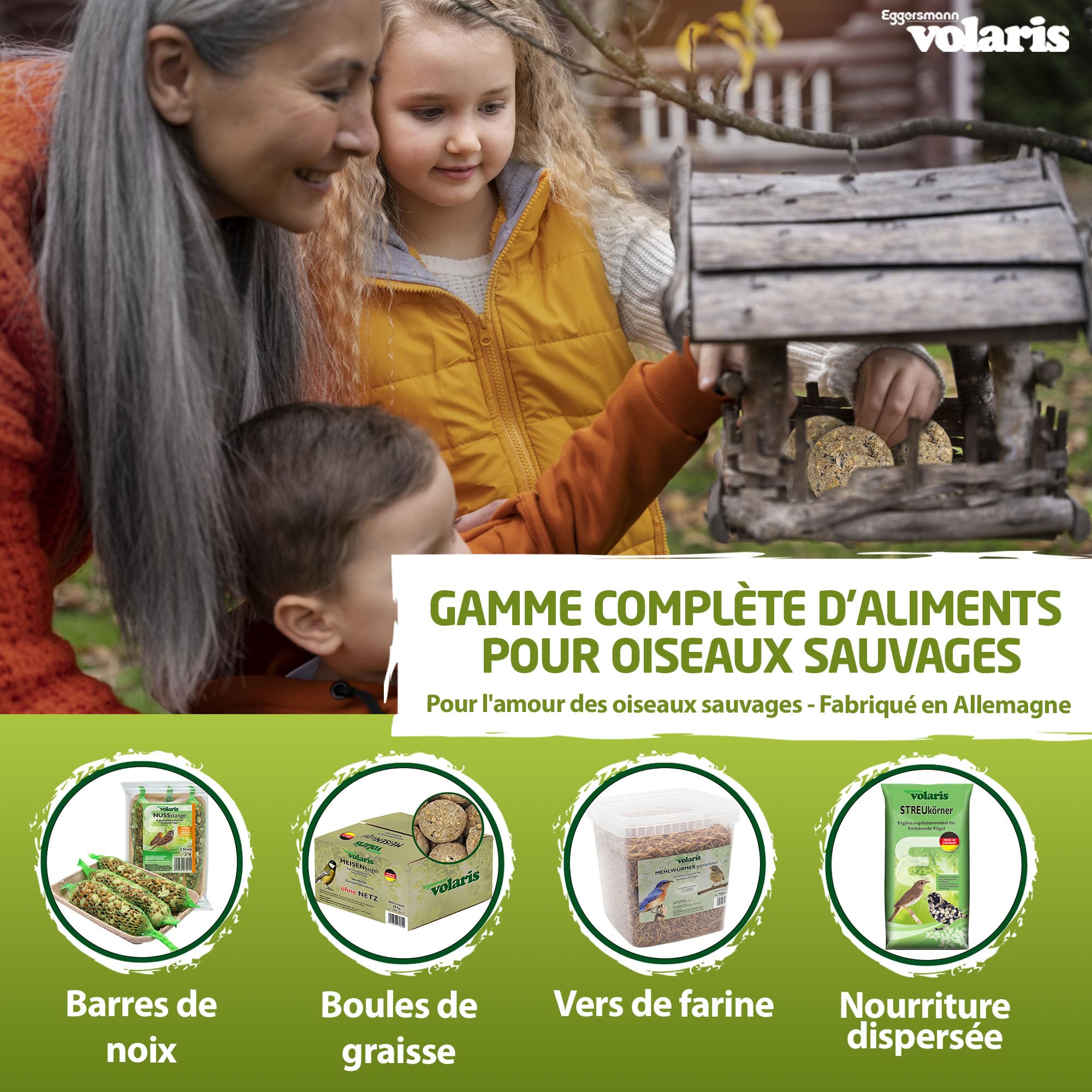 Eggersmann volaris 5 kg de vers de Farine séchés | Riche en protéines & Naturel | Idéal pour Tous Les Types d'oiseaux | Nourriture pour Oiseaux Sauvages Toute l'année