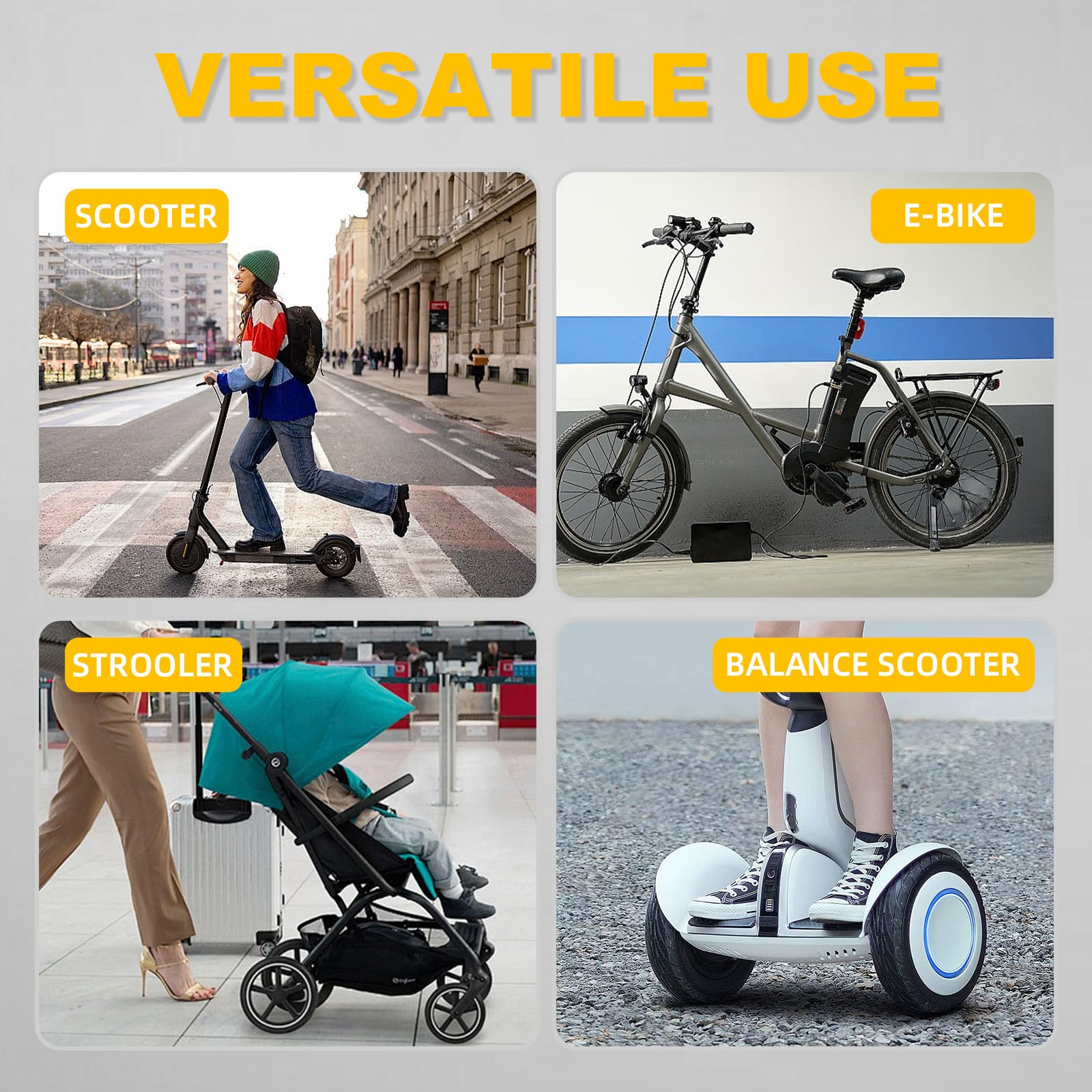 Lucchetto antifurto per bicicletta, 93 cm, catena resistente con combinazione a 4 cifre, catena di sicurezza antigraffio per scooter elettrico, e-bike, bicicletta, moto