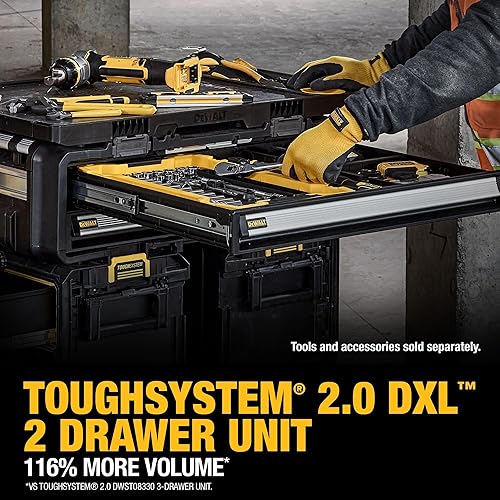 Miniatura 13 de DEWALT DWST08520-1 Tough System 2.0 DXL Cofre de 2 niveles
