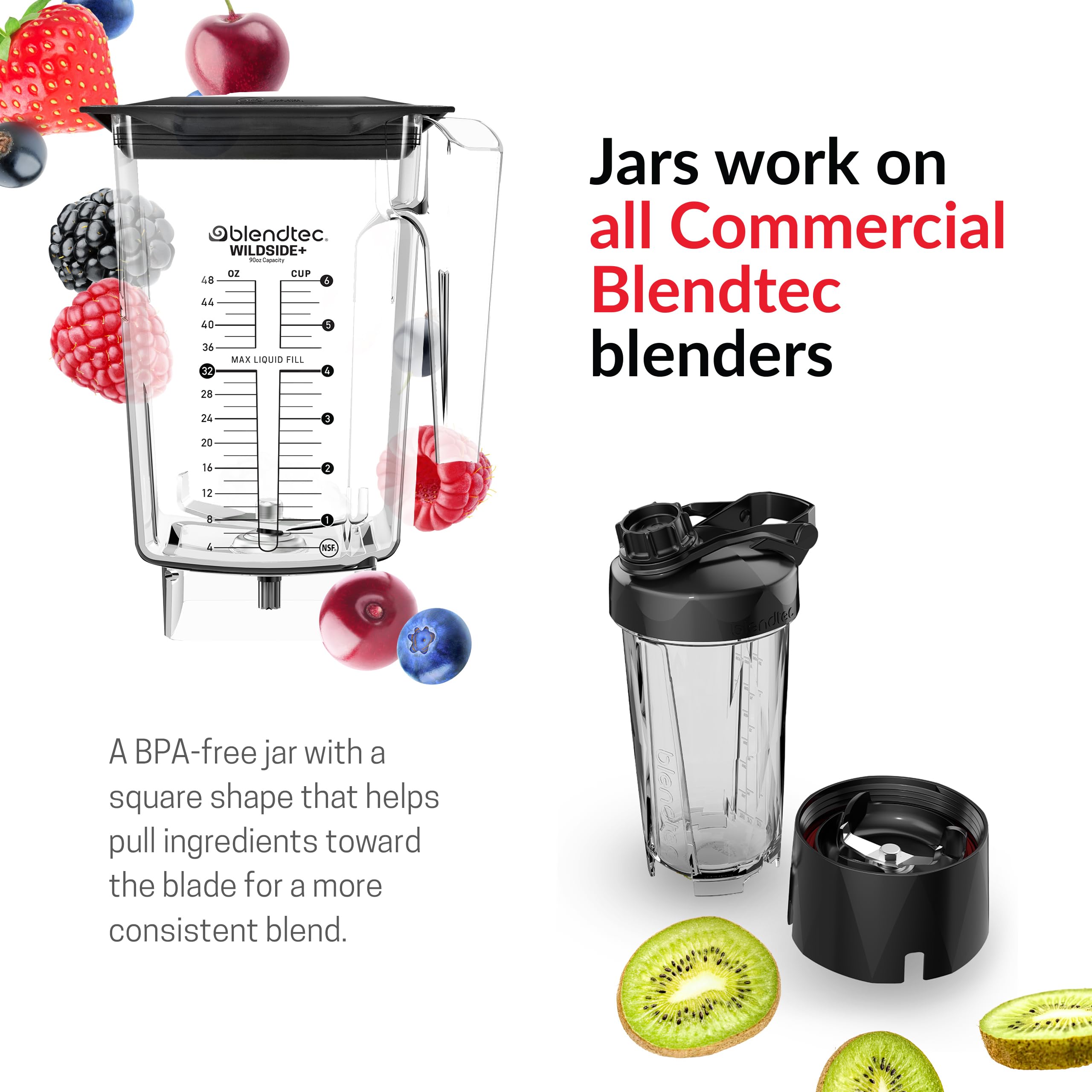 blendtec Total Blender WildSide+ジャー付き Blendtec Total Blender with WildSide+ Jar in Red