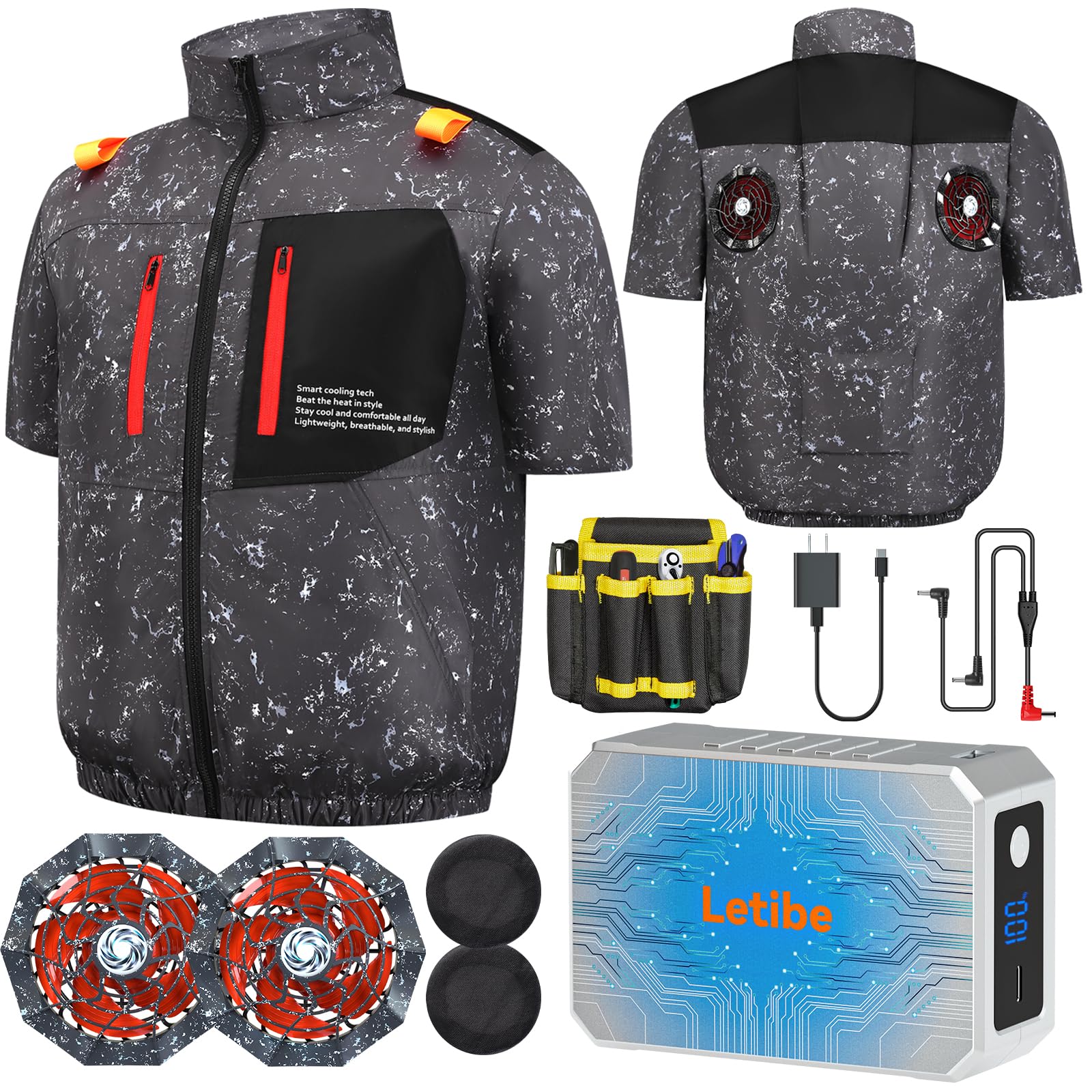 Amazon.co.jp: [Letibe] 【日本優良企業】 37460mAh 42V 空調作業服