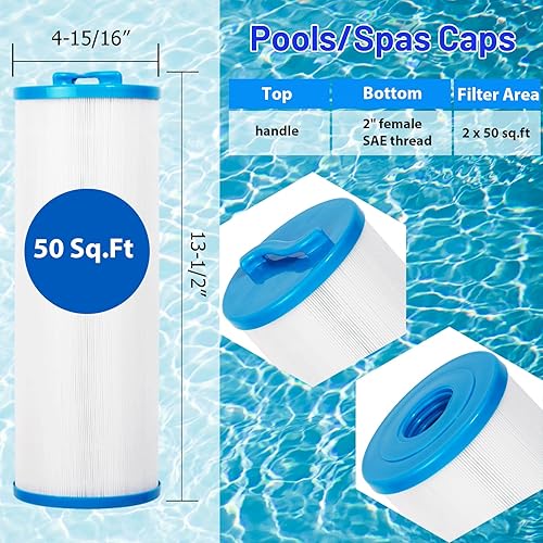 Miniatura 2 de Cartucho de filtro de spa 4CH-949 compatible con PWW50L, Filbur FC-0172, FC0172, 817-4050, Cal Spa AK-90091, 200702, SD-01143, Rising Dragon 50,