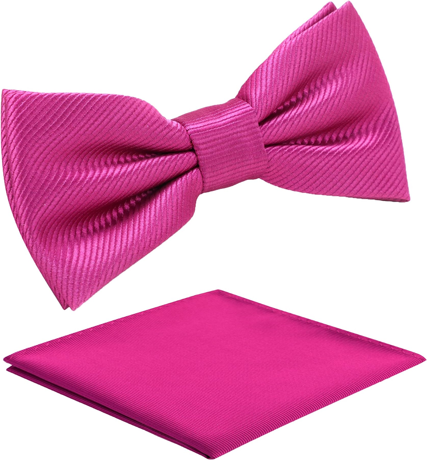 fortunatever Boys Solid Pre-tied bow ties,Adjustable Tuxedo Bowtie For Boy With Multiple Colors (11''-19'')